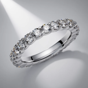 Infinity Band with Pavé Diamonds